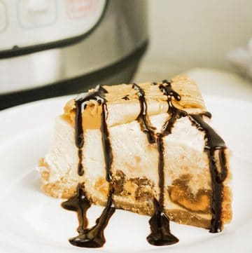 slice of cheesecake on a white plate